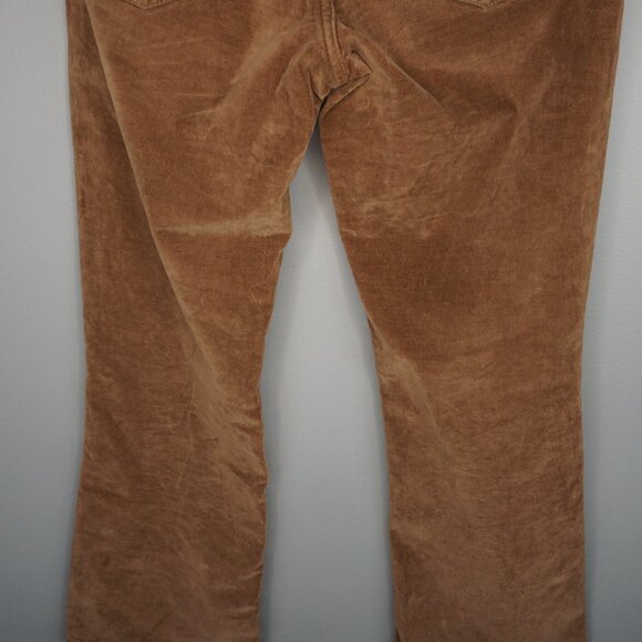 New Free People in My Feelings Velvet Crop Slim Flare Pants in Chocolate sz S - Picture 12 of 16